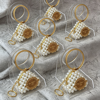 Faveurs de mariage personnalisées, cadeaux de fête, faveur de mariage personnalisée pour les invités, cadeau de remerciement, faveur de fête, mini sac en acrylique avec perles