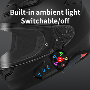 Motosikletler için Bluetooth interkom kulaklık Premium aksesuarları için X-12 su geçirmez motosiklet kask - Product Image 4