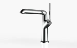 Manufacturer Sanitary Brass Hot Cold Water Sink Tap Basin Faucet Round Design Single Handle Basin Mixer