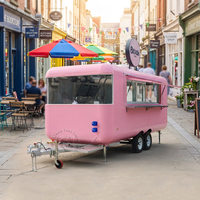 Rimorchio per Fast Food CAMPTRL, Cucina Mobile, Food Truck per Tacos, Carretto dei Gelati, Rimorchio per Catering Completamente Attrezzato