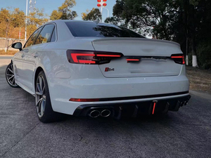 S4 A4รถคาร์บอนไฟเบอร์แท้สำหรับ <span class=keywords><strong>Audi</strong></span> A4 S4 B9 2017 2018 2019กันชนคางสปอยเลอร์ - Product Image 6
