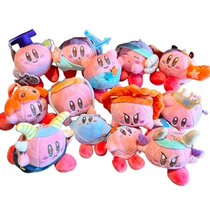 Promoción: Peluches de <span class=keywords><strong>Kirby</strong></span> de 4 pulgadas (10 cm) al por mayor, juguetes de peluche de personajes de anime y dibujos animados, llaveros, muñecos pequeños para máquina de garras - Product Image 6