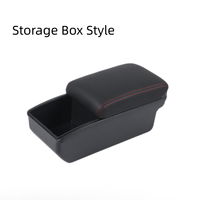 Boîte de rangement multifonctionnelle pour accoudoir de voiture, style avec emplacement pour téléphone et porte-gobelet, organisateur de console centrale avec revêtement en cuir PU