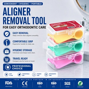 Outil portable de retrait d'aligneurs pour appareils dentaires invisibles, crochet en plastique pour le retrait d'aligneurs transparents et de gouttières orthodontiques - Product Image 6