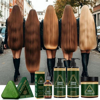 Shampooing et savon à base de plantes Usman Grass & Platycladus, traitement naturel contre la perte de cheveux, renforce les racines, contrôle le sébum, nettoie le cuir chevelu, favorise la croissance des cheveux