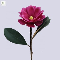 Fleurs artificielles de magnolia Yulan en latex de haute qualité, effet toucher réel, grandes fleurs blanches pour la décoration de mariages, de maisons et de fêtes.