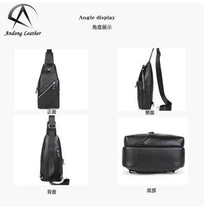 Sac bandoulière en cuir véritable Andong pour homme, multifonctionnel, sac à bandoulière décontracté pour l'extérieur, sac à main - Product Image 2