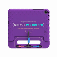 Étui pour iPad 10,9 pouces HGD TPU avec support plus large et porte-crayon, 10e génération (2022), entièrement robuste, résistant aux chocs