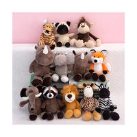 Peluche d'animaux de la forêt, poupée en peluche, éléphant, lion, tigre, vente en gros, cadeaux, nouvelle collection 2020