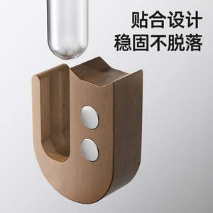 <b>Cat</b> Whiskers Storage Box Wooden Wall Mounted With Glass Tube For Pet Hair Souvenir Collection Decorative Storage - Product Image 4