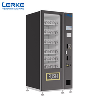 Máquinas Expendedoras en Espiral LERKE para Bebidas Refrigeradas y Snacks Saludables con Pago con Tarjeta Bancaria/Efectivo/Monedas