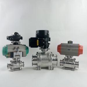 Bille sanitaire en acier inoxydable 316L à double action pour fluides, personnalisable OEM, connexion à collier KST-b2299 - Product Image 6