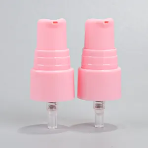 Bomba de crema plástica de Color rosa al por mayor 20 410 24 410 28 410 bomba de tratamiento para botella de cuidado de la piel