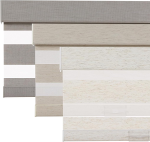 Sọc kéo trơn tru sang trọng Jacquard Vải màn cửa sổ Zebra Con lăn Rèm cho cửa sổ không dây ngựa vằn màu tùy chỉnh thực hiện - Product Image 5