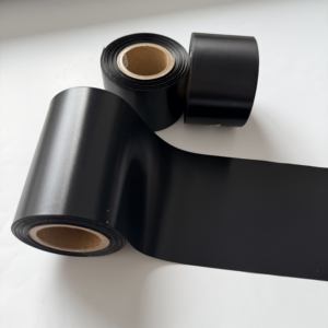 Cinta <span class=keywords><strong>de</strong></span> Satén <span class=keywords><strong>de</strong></span> Poliéster Negra <span class=keywords><strong>de</strong></span> la Mejor Calidad para Impresión <span class=keywords><strong>de</strong></span> Códigos <span class=keywords><strong>de</strong></span> Barras TTR, Lavable, para Textiles, Impresión Rotativa Flexográfica, Impresión Offset TTR - Product Image 1