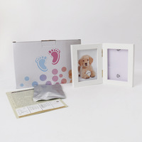 Marco de Fotos Conmemorativo para Perros Personalizado, Material de Madera, Diseño Moderno, Tamaño 4x6, Kit de Impresión Personalizada para Regalo de Pérdida de Mascotas, Negro, MOQ Bajo