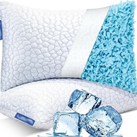Oreiller en mousse à mémoire déchiquetée en fibre de refroidissement en bambou de lit lavable de vendeur chaud pour dormir