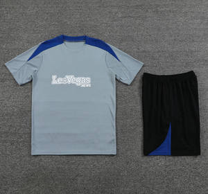 カスタムロゴサッカーユニフォーム高品質24/25シーズンクラブトレーニングスーツ速乾性通気性人気商品セットOEMサービス100% - Product Image 1