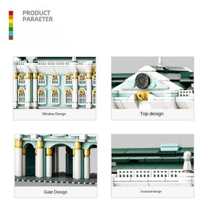 Wange Good Selling OEM Winter Palace Saint Petersburg Russia Architectural Building <b>Blocks</b> <b>Plastic</b> Construction Toy Creative - Product Image 3