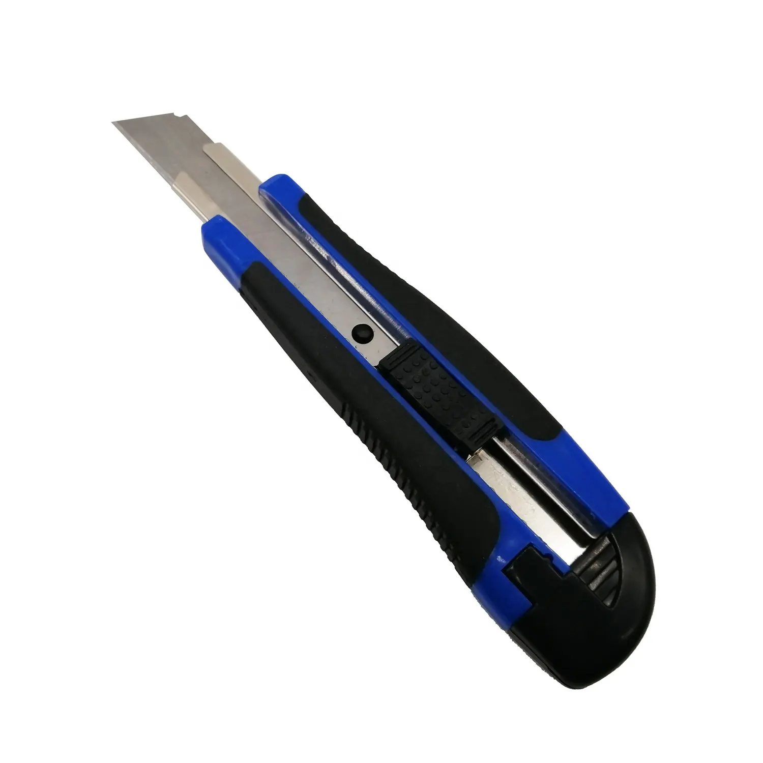 Cuchillo de alta calidad para oficina, cuchilla deslizante de 18mm, color azul, agarre suave, gran oferta, fábrica de China