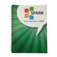 Carnet de notes mensuel/hebdomadaire A4/A5 à spirale, couverture rigide en PP/papier, écologique, avec logo personnalisé, lignage collège, 80 feuilles – Prix usine