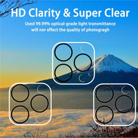 Protection d'objectif d'appareil photo pour iPhone 16 Plus, n'altère pas les prises de vue nocturnes, verre trempé HD pour iPhone 16 Pro Max 15 14 13 12