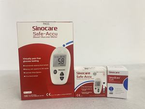 เครื่องวัดระดับน้ำตาลในเลือด <span class=keywords><strong>Sinocare</strong></span> Safe Accu พร้อมระบบเสียงพูด ไม่ต้องใช้รหัส  50 แผ่นทดสอบ - Product Image 3