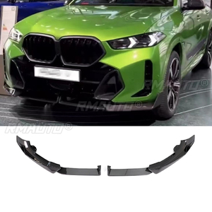 Car Front Bumper <b>Lip</b> Spoiler for BMW X6 G06 LCI M Sport 2023 2024 Front Bumper Protector Lower Blade <b>Splitter</b> Car Styling - Product Image 2
