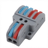 Bloc de bornes compact universel PC Mini en cuivre à 2/3 broches pour fixation de trous, connexion rapide des conducteurs