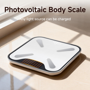 เครื่องชั่งน้ำหนักอัจฉริยะพลังงานแสงอาทิตย์ ยี่ห้อโยลันดา รุ่นใหม่ พร้อมวัด<span class=keywords><strong>ค่า</strong></span>ดัชนีมวลกาย (<span class=keywords><strong>BMI</strong></span>) และข้อมูลร่างกายอื่นๆ 25 รายการ สำหรับใช้ในครัวเรือน - Product Image 3