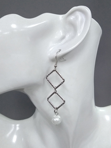 ต่างหูทรงสี่เหลี่ยมขนมเปียกปูนสำหรับผู้หญิงต่างหูแบบกลวงมีรูปทรงเรขาคณิตยาวและต่างหูสำหรับผู้หญิง - Product Image 6