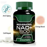 Cápsulas Liposomales de Resveratrol NAD+ de 1500 mg | Suplemento Dietético Vegetariano Ultra Strength para Vitalidad y Apoyo al Envejecimiento Saludable