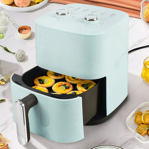 Freidora de aire eléctrica automática sin aceite portátil compacta de 3,5 l, freidora de aire saludable de diseño cuadrado moderno para el hogar francés - Product Image 6