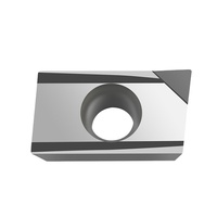 Plaquettes d'outillage PCD diamantées haute dureté, plaquettes en carbure pour tour CNC, plaquettes PCD professionnelles pour aluminium