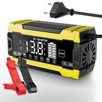 Chargeur de batterie intelligent 10A 12V 24V 5A avec maintien de charge et désulfateur pour batteries Lithium LiFePO4, Plomb-acide AGM/Gel/SLA de moto