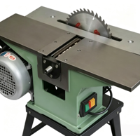 Machine à bois multifonctionnelle : table de travail, scie circulaire, scie à ruban, dégauchisseuse pour la coupe du bois jusqu'à 120 mm