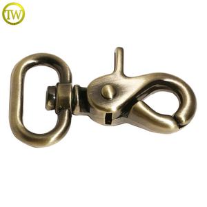 Vente en gros, accessoires de sacs à main de luxe, laiton brossé, bagages, fermoirs mousqueton en métal, lanière réglable, mousqueton, crochets de sécurité - Product Image 3