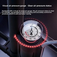 TOSUOD Manual Bicycle Pump Road Bike Inflator 160 PSI High Pressure Portable Universal Household Car with Gauge