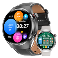 Reloj Inteligente con Auriculares TWS, Correas Dobles, Esfera Redonda, Resistente al Agua, Monitor de Ritmo Cardíaco, Monitor de Sueño, Rastreador de Actividad Física para Hombre