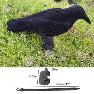 Açık avcılık siyah Crow Raven kuş av tuzağı caydırıcı Scarer kuş Decoy