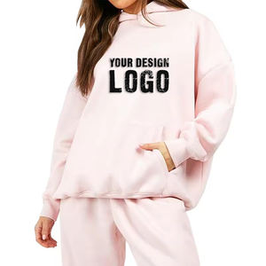 Sweat-shirt pour femme en coton lourd décontracté d'extérieur, surdimensionné, vente en gros, couleur unie, fitness, sport, ample, sweat-shirt pour femme - Product Image 1