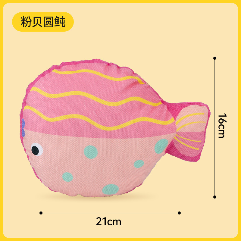 [Exclusive Authentic Product] Pink Pufferfish (Catnip Crinkle Paper)
