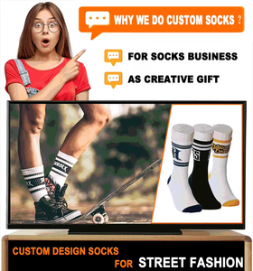 Calcetines <span class=keywords><strong>de</strong></span> Compresión Personalizados <span class=keywords><strong>de</strong></span> Moda para Hombre y Mujer, con Bordado, Transpirables, <span class=keywords><strong>de</strong></span> Secado Rápido, con Logotipo Impreso - Product Image 3