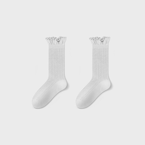 Chaussettes tube fines <span class=keywords><strong>en</strong></span> soie de mûrier et <span class=keywords><strong>lin</strong></span> pour <span class=keywords><strong>femme</strong></span>, fraîches et respirantes, bas élastiques sans couture à une aiguille - Product Image 5