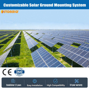 Kit de montage au sol pour structure de panneau solaire, cadre de support de module photovoltaïque, cadre de montage en aluminium par <span class=keywords><strong>installation</strong></span> au sol - Product Image 2