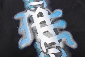 T-shirt da uomo personalizzate con stampa DTG grafica Angelo, all'ingrosso, con strass pesanti e motivi misti, per produttori di abbigliamento - Product Image 5