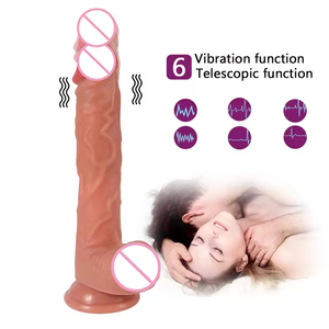 Thrusting Dildo for Women G-Spot <b>Vibrator</b> with Rotating Action 6 Vibrations Eco-Friendly & 100% Waterproof Sex Toy - Product Image 4