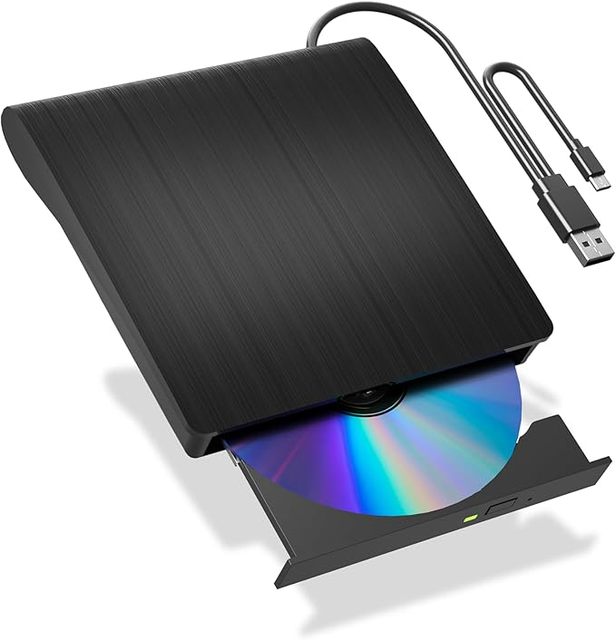 USB 3.0 Type-C External Optical Drive Portable CD/Dvd +/-Rw Drive cd Rom DVD Reader/writer for Laptop Desktop Computer burner