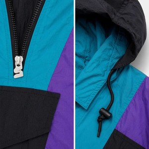 <span class=keywords><strong>Giacca</strong></span> a Vento Personalizzata di Alta Qualità per Uomo, Stile Vintage Anni '90, Multicolore, con Cappuccio, Tasca Frontale, Impermeabile in Nylon - Product Image 3