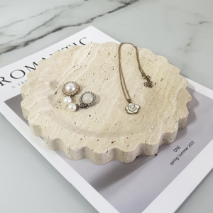 Vintage Natural Marble Tray Handmade Modern Storage Dish for Wedding Counter Vanity Dresser Nightstand Desk <strong>Small</strong> <strong>Ornaments</strong> - Product Image 4